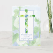 Carte Baptême Félicitations Galates Bible Verse (Devant)