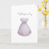 Carte Baptême fille (Fleur jaune)