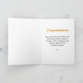 Carte Baptême Grand-Fils Bleu Pingouin (Intérieur)