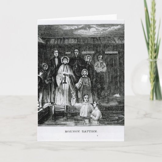Carte Baptême mormon (Devant)