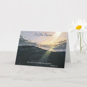 Carte Baptême pour adulte