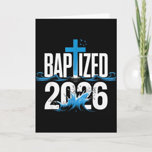 Carte Baptisé 2026 (Devant)