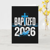 Carte Baptisé 2026 (Fleur jaune)
