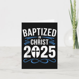 Carte Baptisé En Christ 2025 Baptême Catholique Jésus Di