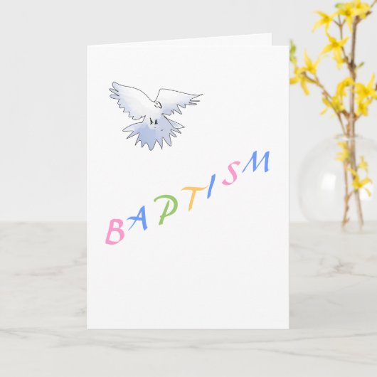 Carte Baptism (Fleur jaune)