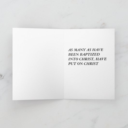 Carte Baptism (Intérieur)