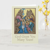 Carte Baptism (Fleur jaune)