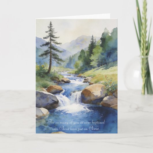 Carte Baptism Card: Galatians 3:25-27 (Devant)