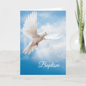 Carte Baptism Dove (Devant)