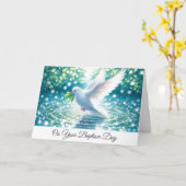 Carte Baptism Dove (Fleur jaune)