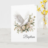 Carte Baptism Dove (Fleur jaune)