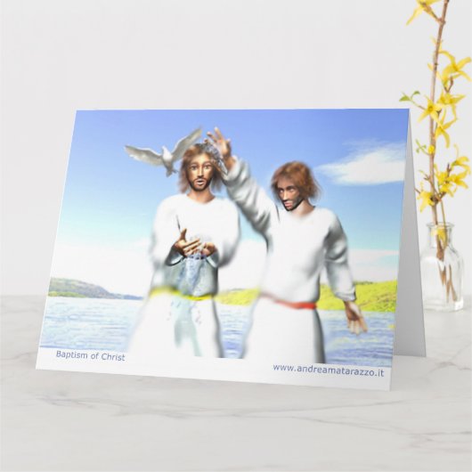 Carte Baptism of Christ (Fleur jaune)