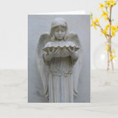 Carte Baptismal Angel (vue frontale) (Fleur jaune)
