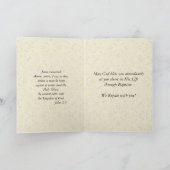 Carte BAPTISME Blessing Roses Bébés (Intérieur)