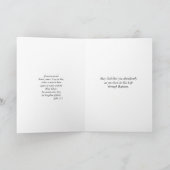 Carte BAPTISME Vierge Marie Bébé Roses Bénédiction (Intérieur)