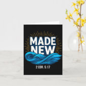 Carte Baptized Made New Baptism (Fleur jaune)