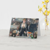 Carte Bar Folies-Bergere Manet Impressionniste Peinture (Fleur jaune)