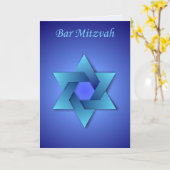Carte Bar Mitzvah (Fleur jaune)