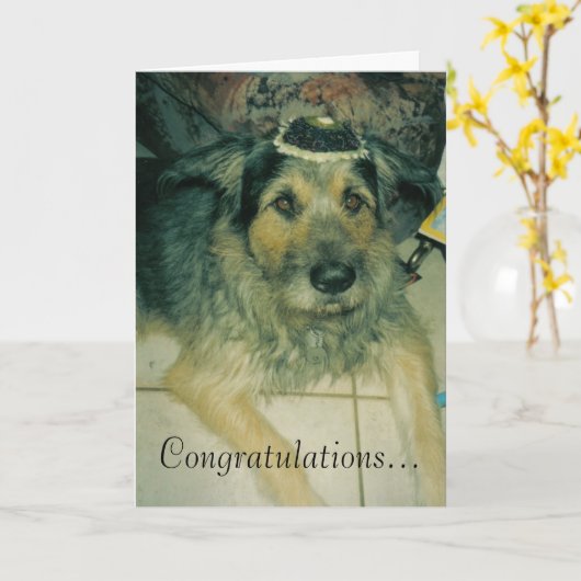 Carte Bar Mitzvah (Fleur jaune)