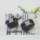 Carte Bar Mitzvah - Tallit et Téfillin (Debout devant)