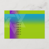 Carte Bar Mitzvah violet et turquoise sur n'importe quel (Devant)