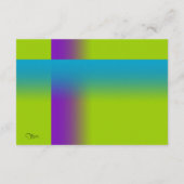 Carte Bar Mitzvah violet et turquoise sur n'importe quel (Dos)