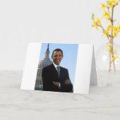 Carte Barack Obama (Fleur jaune)