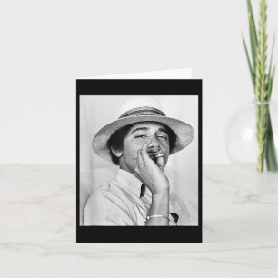Carte Barack Obama Retro Vintage Young Obama Fument Dans