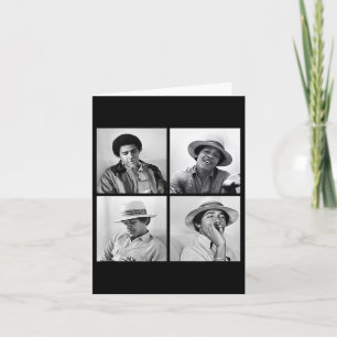 Carte Barack Obama Retro Vintage Young Obama Fument Dans