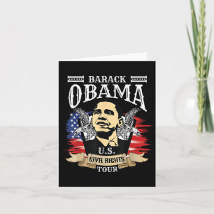 Carte Barack Obama Shirt Président des droits civils