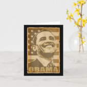 Carte Barack Obama Torn Poster (Fleur jaune)