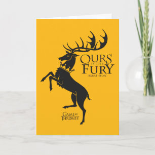 Carte Baratheon Sigil - Notre Furie