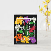 Carte Barbados Bajan Wildflower Pride Floral  (Fleur jaune)