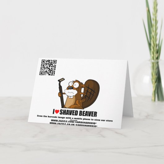 Carte Barbe amusante (Dos)