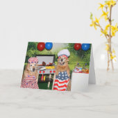 Carte Barbecue du 4 juillet (Fleur jaune)