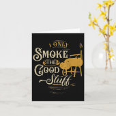 Carte Barbecue Je Fumer Seulement Le Bon Truc - Cadeau P (Fleur jaune)