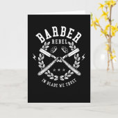 Carte Barber Rebel (Fleur jaune)