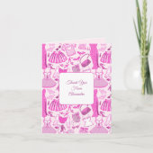 Carte Barbiecore Motif de mode rose et rose chaud (Devant)