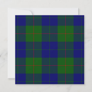 Carte Barclay tartan bleu vert plaid
