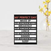 Carte Bare-knuckle Boxing My Parfect Day (Fleur jaune)