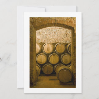 Carte Barils de vin de chêne, Chianti, Italie