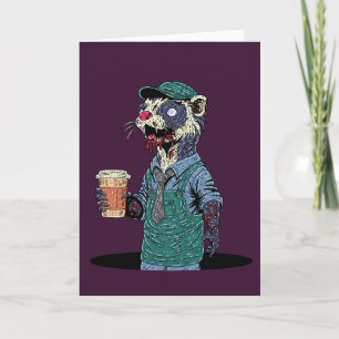 Carte Barista furet zombie