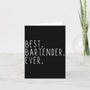 Carte Barman toujours cool cadeau de barman drôle Noël