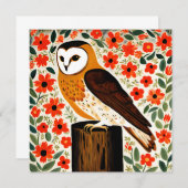 Carte Barn Owl (Devant / Derrière)