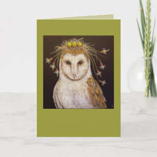 Carte Barn Owl Bride