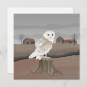 Carte Barn Owl Card (Devant / Derrière)