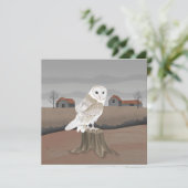 Carte Barn Owl Card (Debout devant)