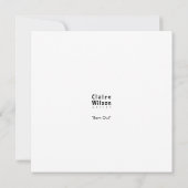 Carte Barn Owl Card (Dos)