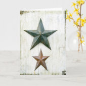 Carte Barn Stars (Fleur jaune)