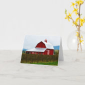 Carte Barne rouge (Fleur jaune)